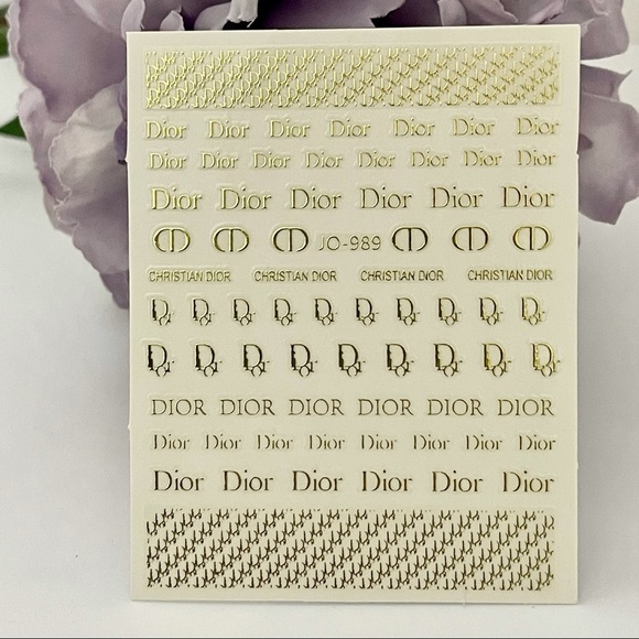 Luxury Designer Logo Fingernail Art Stickers - Picture 3 of 4